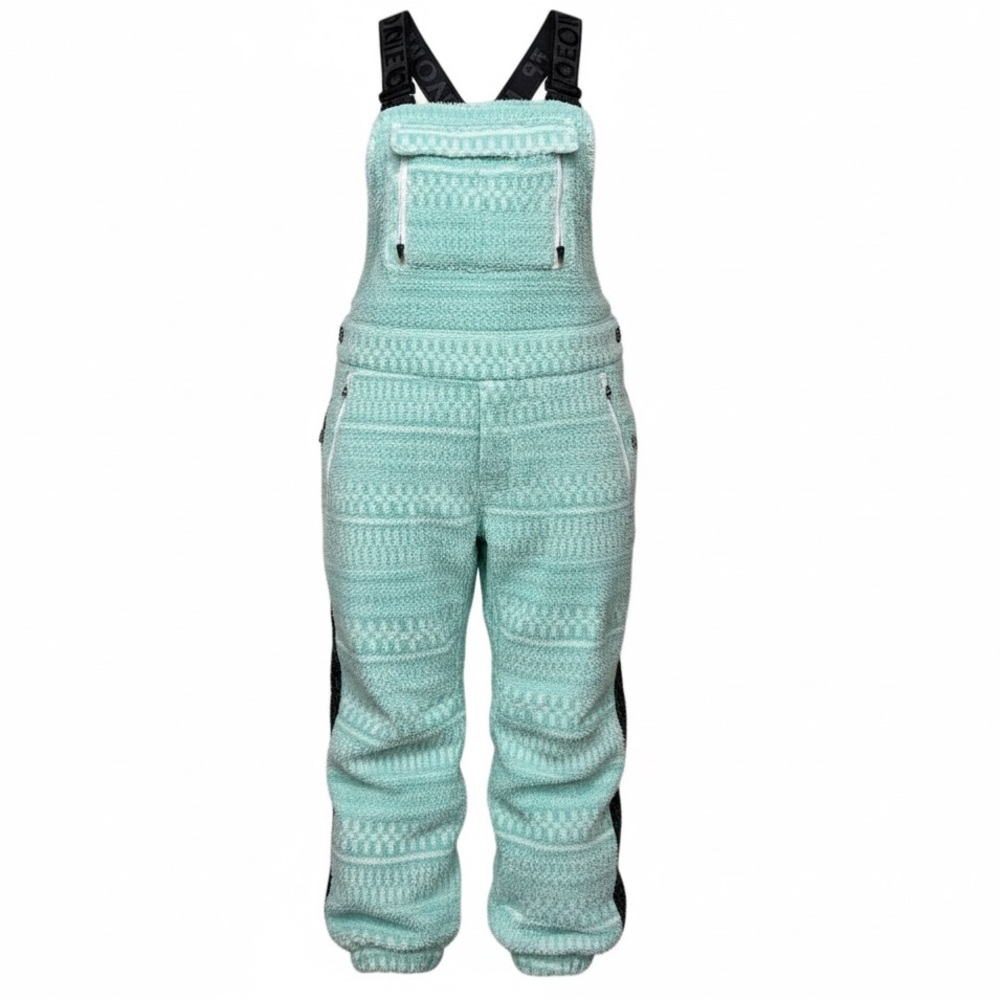 Free People Movement Hit the Slopes Salopette Size M NWT  Mint Geo Snow Bib - Picture 5 of 17